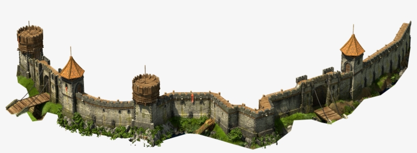 Wall Lvl 7-12 Bottom - Tribal Wars 2 Castle, transparent png