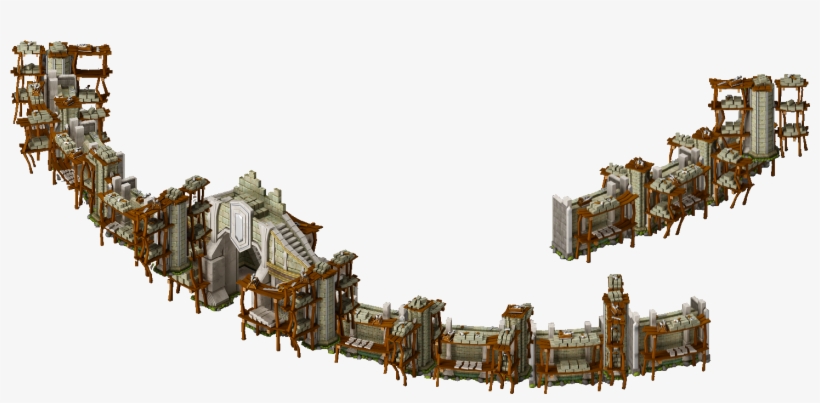 Gnome Town Castle Wall Stage2 - Castle, transparent png