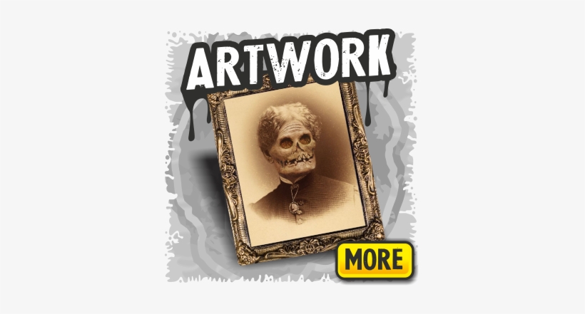 Artwork - Aunt Hazel Holographic Halloween Portrait, transparent png