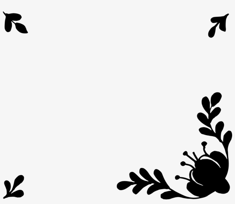 8 Simple Flower Frame - Portable Network Graphics, transparent png