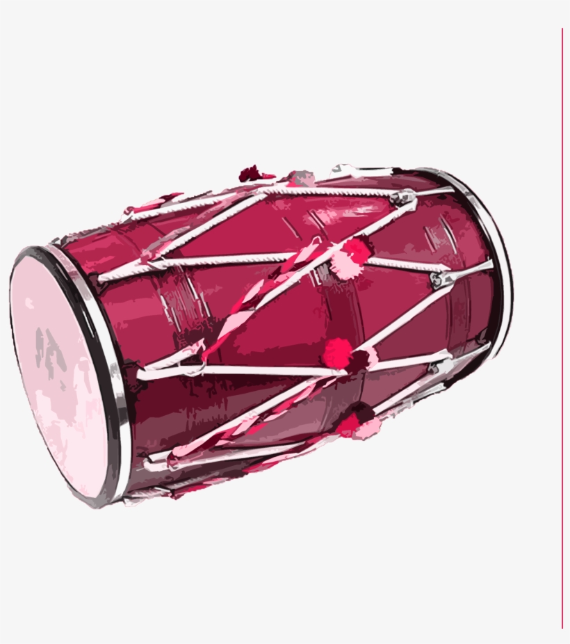 Dhol - Different Musical Instrument Of India, transparent png