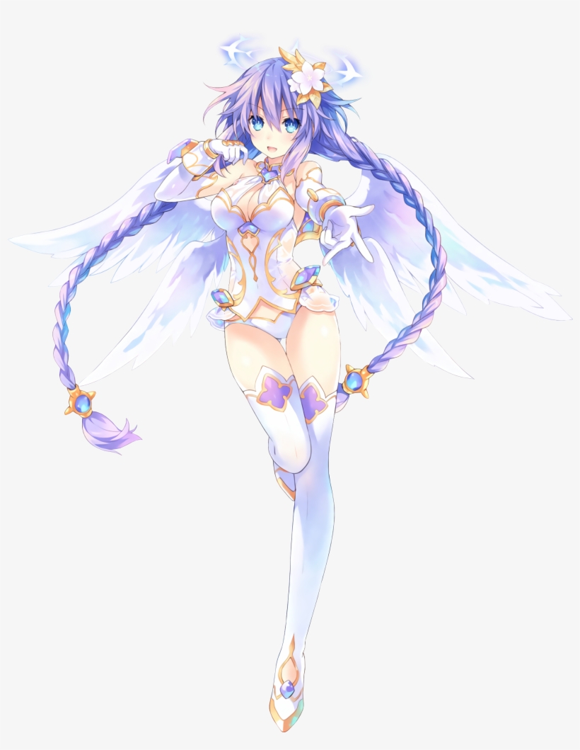 Purple Heart Four Goddesses Online Cyber Dimension - Neptunia Goddess Purple Heart, transparent png