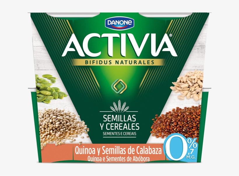 Quinoa Con Semillas De Calabaza 0% - Activia Dinkel, transparent png