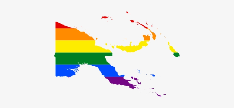 Lgbt Flag Map Of Papua New Guinea - Migration In Papua New Guinea, transparent png