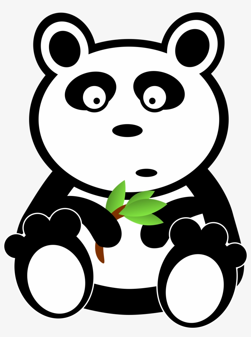 This Free Icons Png Design Of Panda With Bamboo Leaves, transparent png