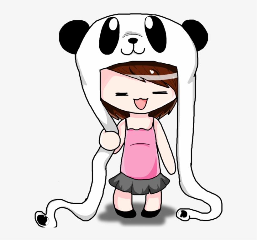 Chibi Panda Hat - Girl With A Panda Hat, transparent png
