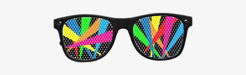 Multi Spot-light Vinyl Sun Glasses With Black Frames - Sunglasses, transparent png