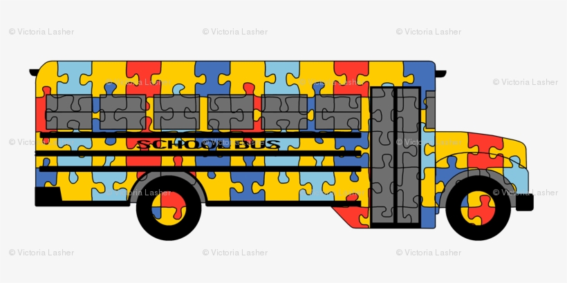 Autistic School Bus, transparent png