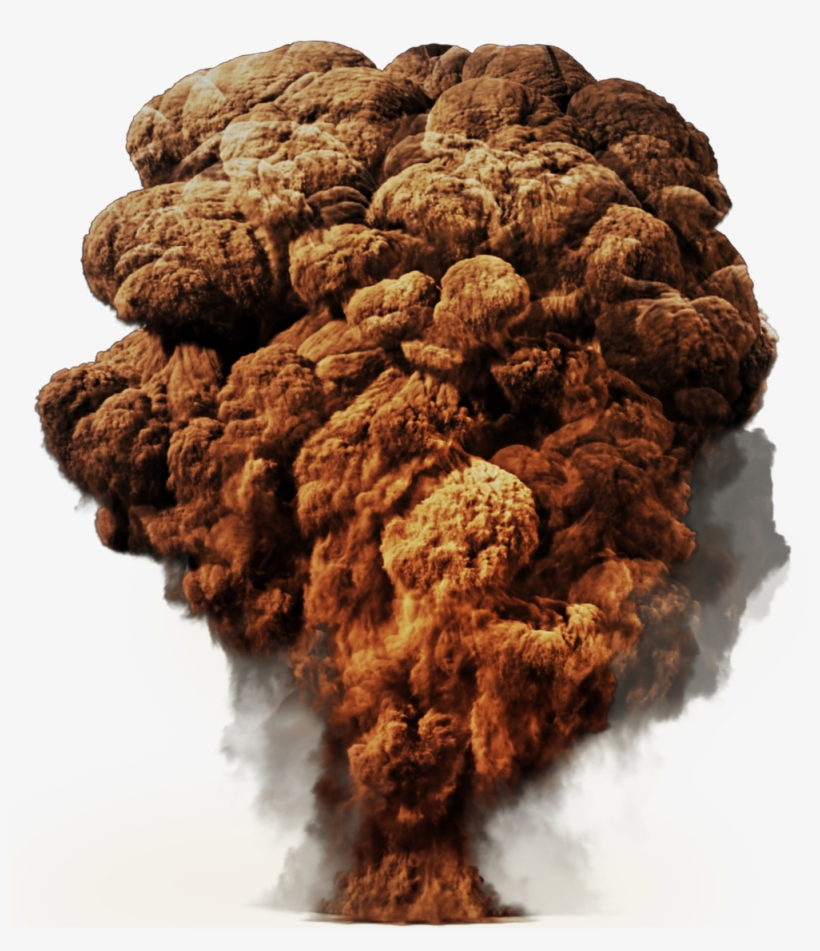 Big Explosion With Fire And Smoke Png Image - Mushroom Cloud No Background, transparent png
