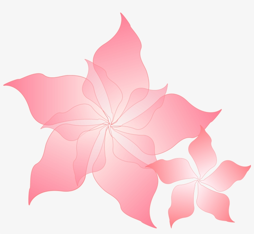 Pink Flower Vector Library - Pink Flower Design Png, transparent png