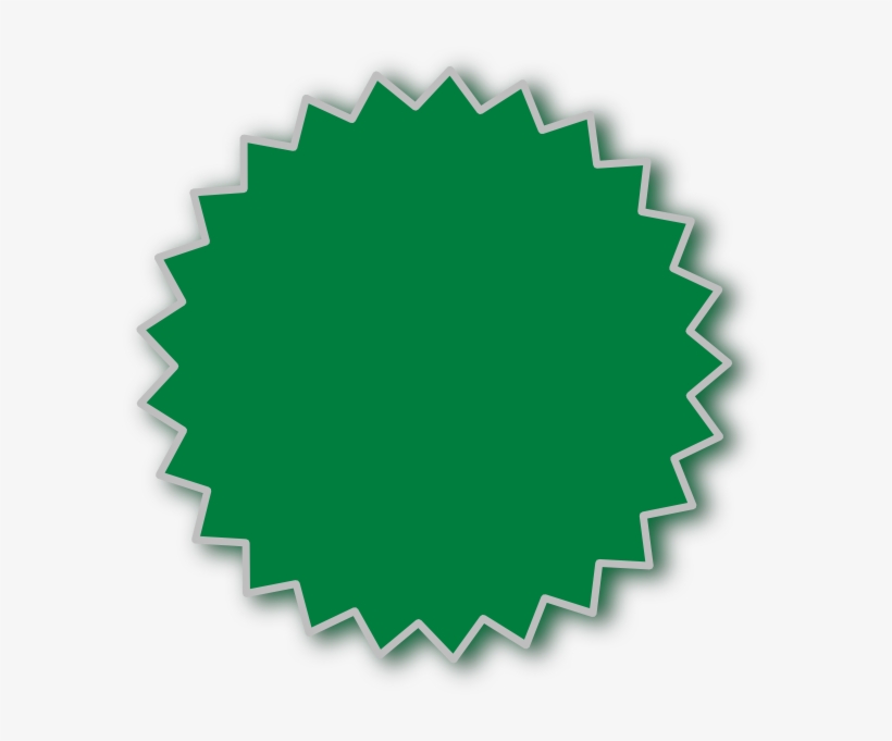 How To Set Use Starburst Outline Green Clipart, transparent png