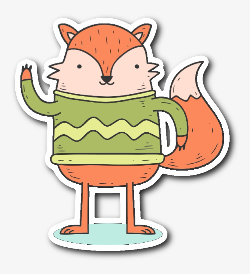 Cute Animals In Winter Clothes - Winter Clothing, transparent png