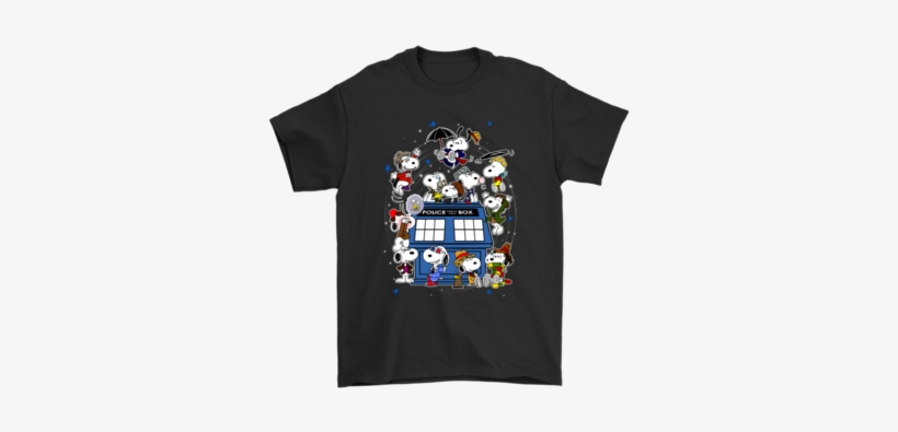 Snoopy Of Doctor Who All Doctors And The Doghouse Tardis - Doesn T Kill You T Shirt, transparent png