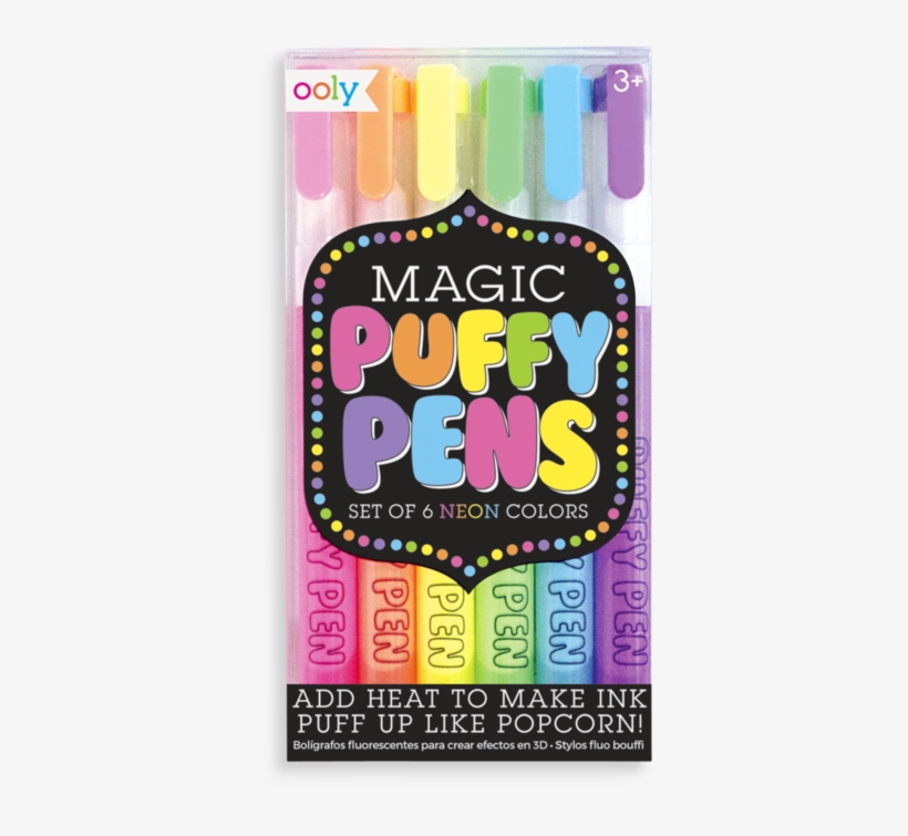Magic Puffy Pens - Magic Puffy Pens - Set Of 6, transparent png