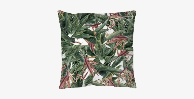 Watercolor Painting Of Leaf And Flowers, Seamless Pattern - Watercolor Painting, transparent png