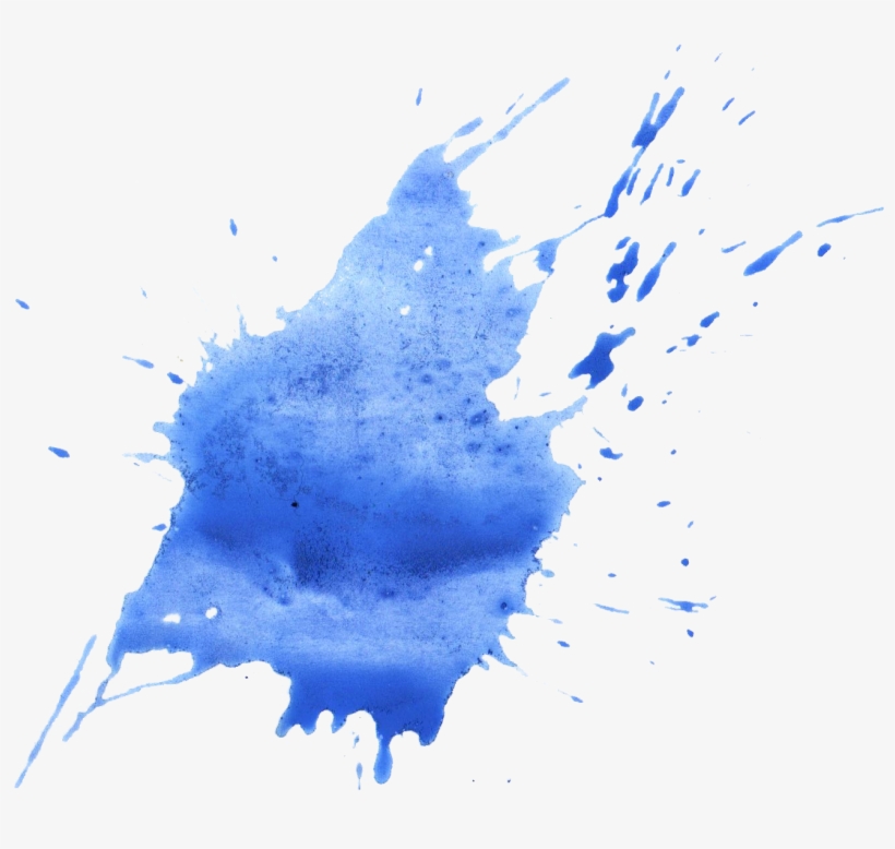 Watercolor Transparent Onlygfx - Blue Watercolor Splatter Png, transparent png