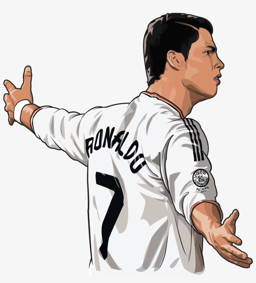 Cristiano Ronaldo Cartoon 2013, transparent png
