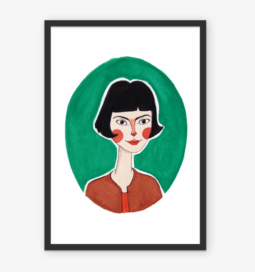 Posters Amelie Poulain De @helloluizaillustrations, transparent png