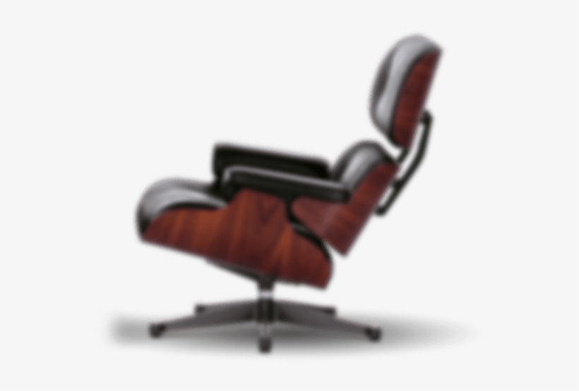 Chair - Vitra Eames Lounge Chair And Ottoman Santos Palisander, transparent png