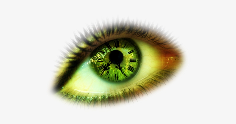 Eye-030 - Clock Inside An Eye, transparent png