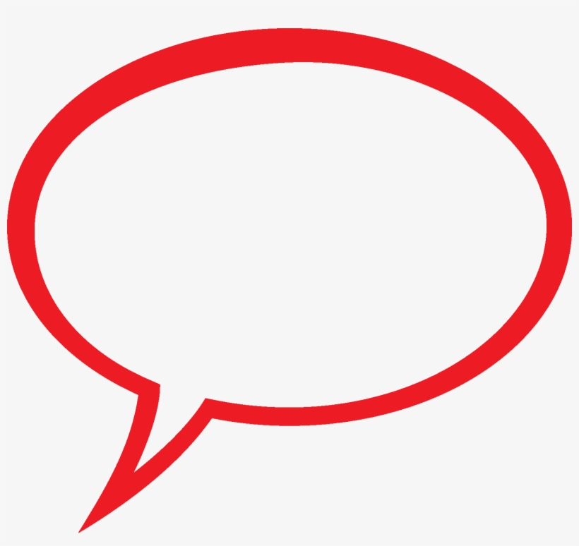 Cartoon Bubble Clipart - Speech Bubble Png Red, transparent png