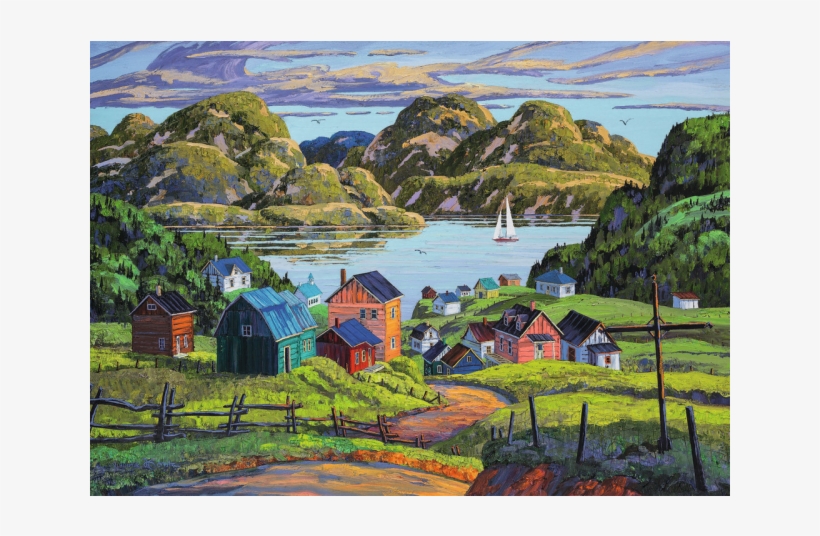 A Lake In Charlevoix - Ravensburger Canadian Mountains Puzzle - 1000 Pieces, transparent png