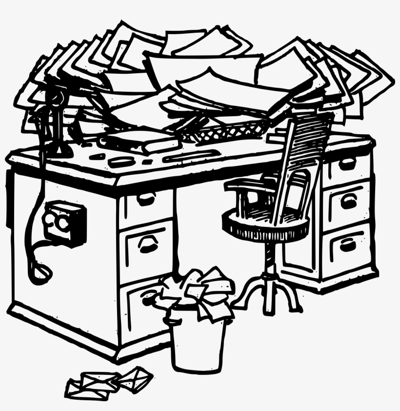 This Free Icons Png Design Of Messy Desk, transparent png