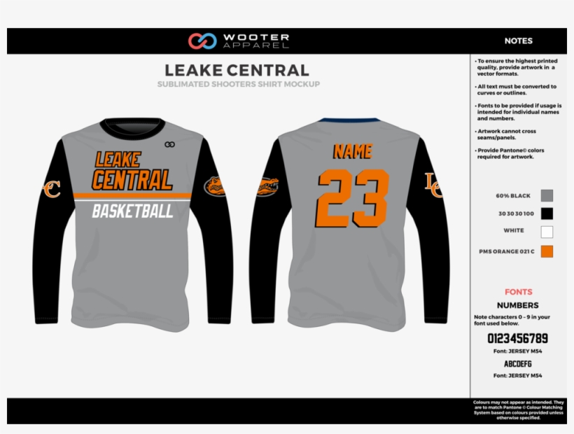 Leake Central Cool Gray Black Orange White Custom Design - Carthage High School, transparent png