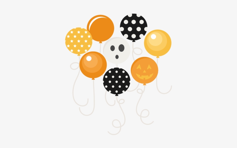 Halloween Party Balloons Svg Scrapbook Files Svg Cutting - Halloween Balloons With Transparent Background, transparent png