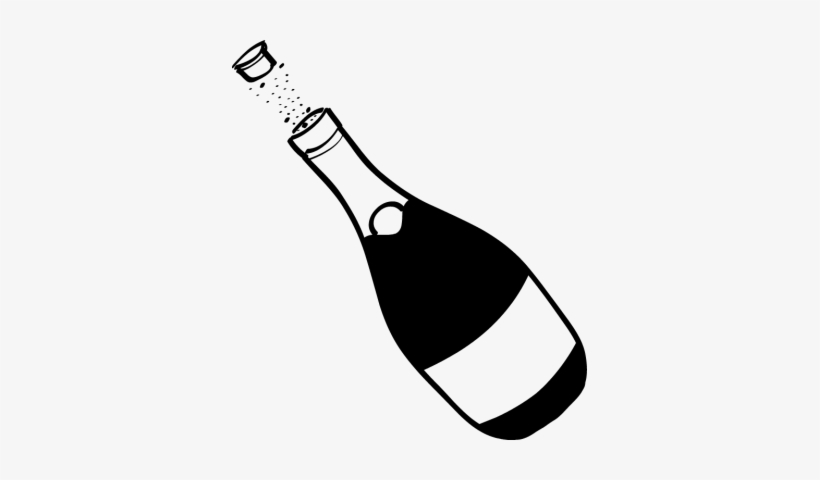 Champagne Bottle Clipart Free Download Clip Art Png - Champagne Bottle Clip Art Black And White, transparent png