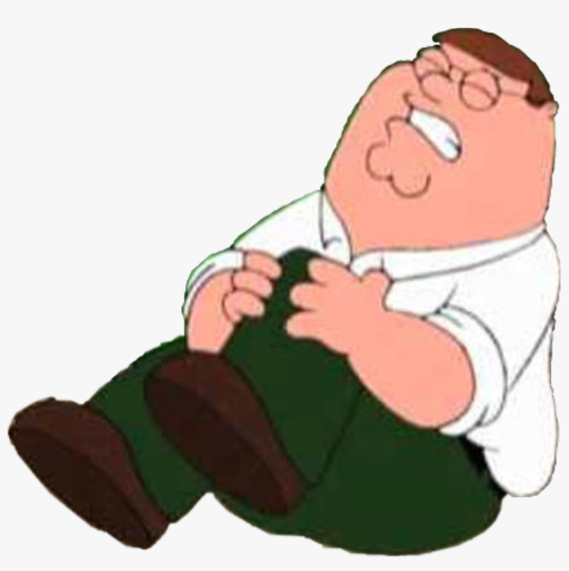 Hurt Knee Peter Griffin Familyguy Freetoedit - Peter Griffin Holding Knee, transparent png
