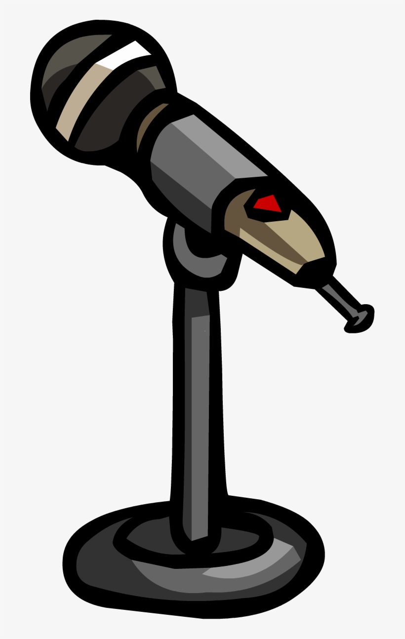 Microphone Furniture - Png - Club Penguin Microphone, transparent png