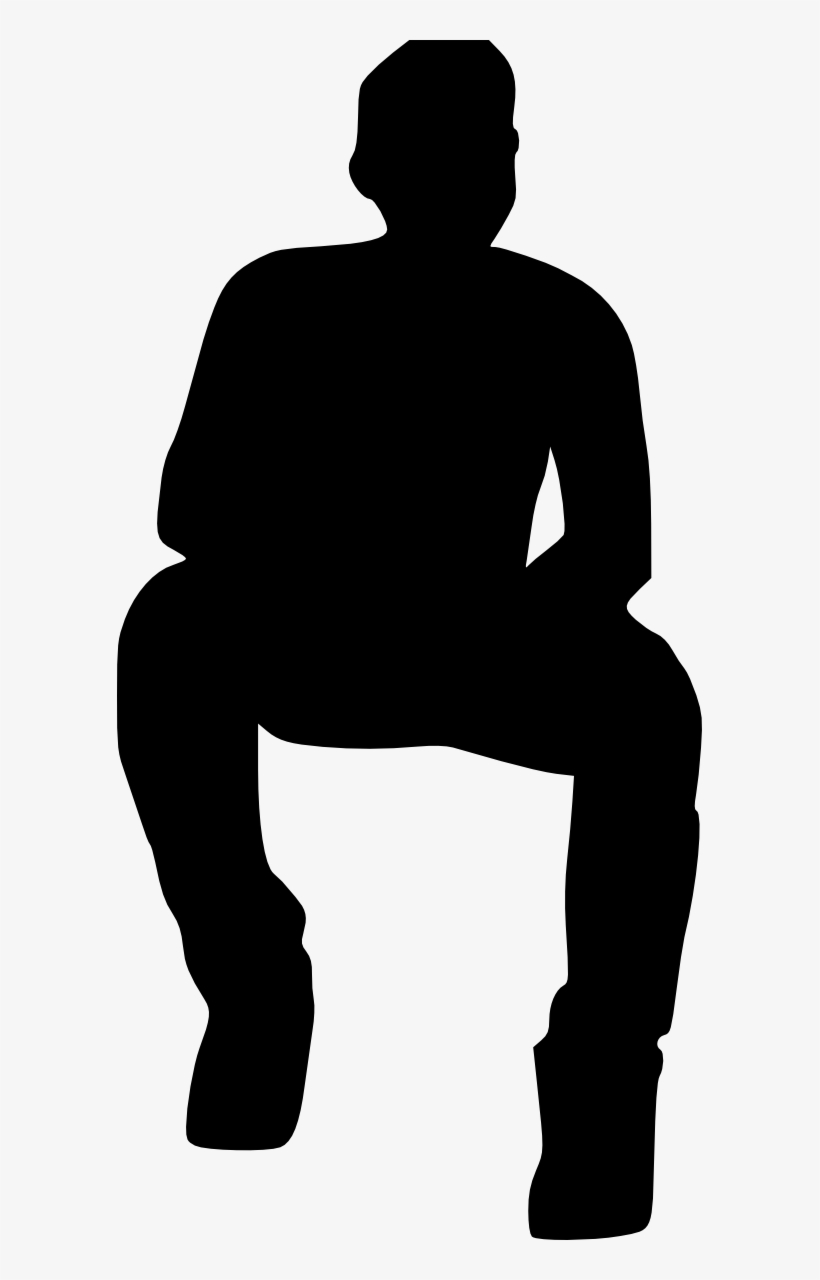 Free Download - Silhouette People Sitting Png, transparent png