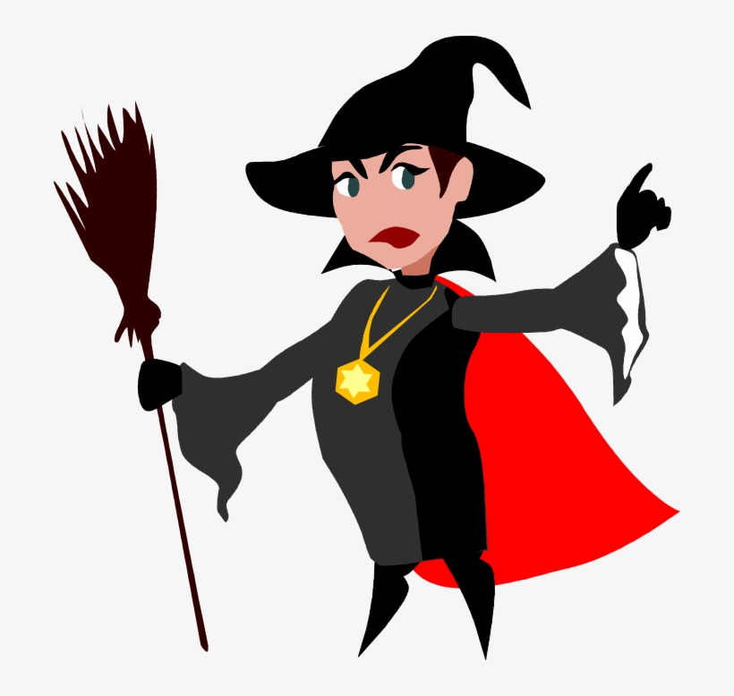 Free Clipart Of Halloween Witches Svg Download - Male Witch Clipart, transparent png