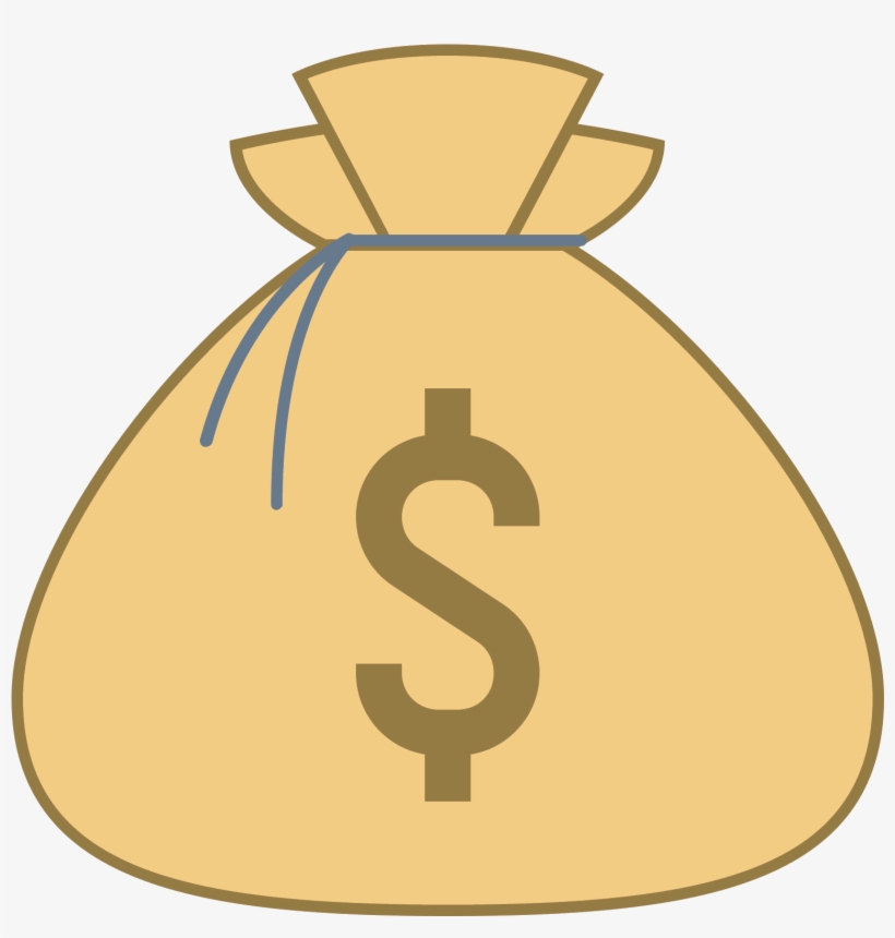 Jpg Royalty Free Library Money Bag Cones Download Gratuito - Money Bag Clipart Png, transparent png