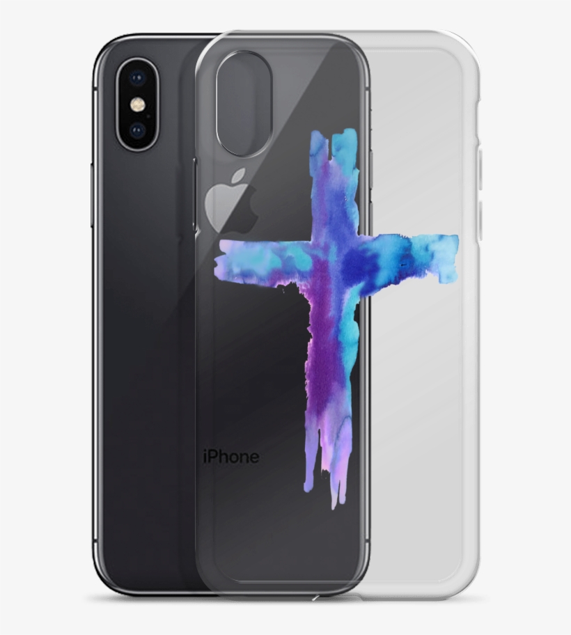 Watercolor Cross Iphone Case - Crystal Shield Iphone X (背面のみ), transparent png