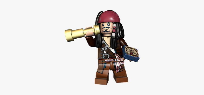 Lego Jack Blackpearlcaptain - Lego Pirates Of The Caribbean, transparent png