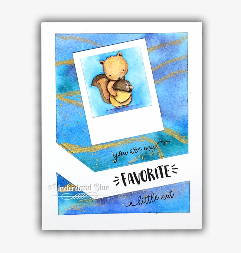 Favorite Nut Squirrel Watercolor Card By Understand - Picture Frame, transparent png