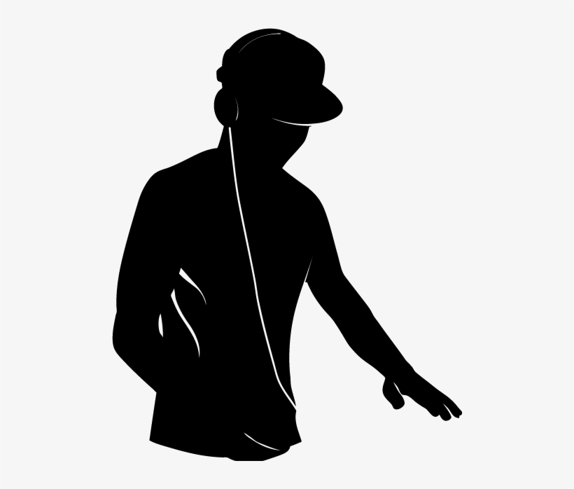 Dj Silhouette Png - Dj Clipart Png, transparent png