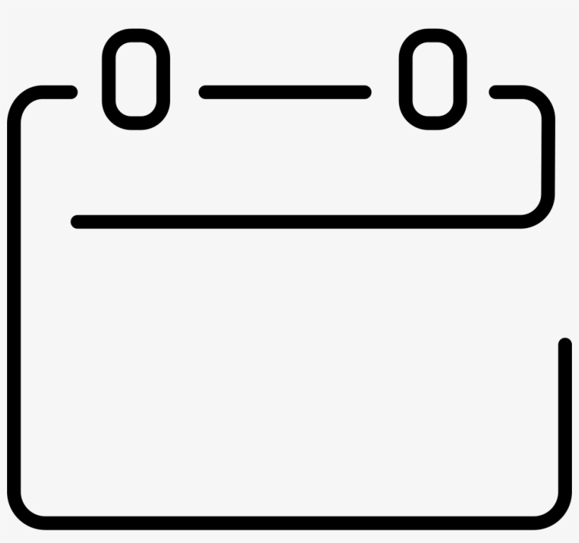 Empty Ultrathin Svg Icon - Calendar Icon Line Png, transparent png