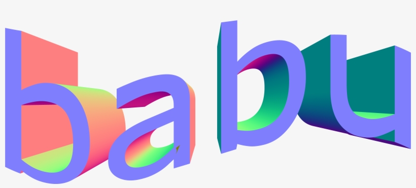 Babu Logo Vaporwave - Vaporwave Png, transparent png