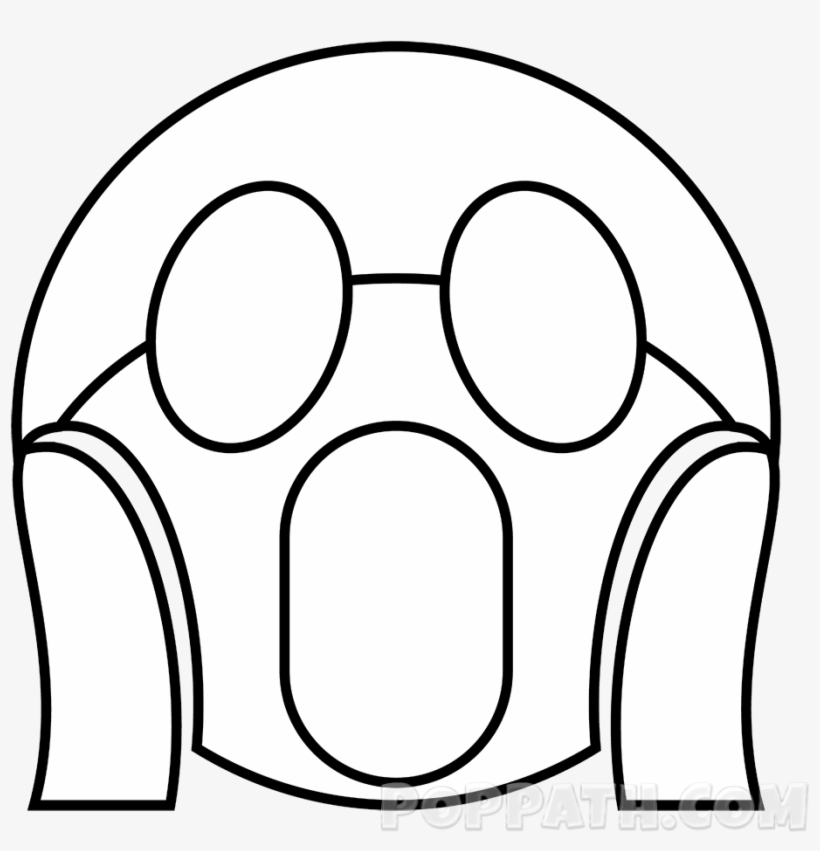 How To Draw A Fear Emoji - Draw Of Fear, transparent png