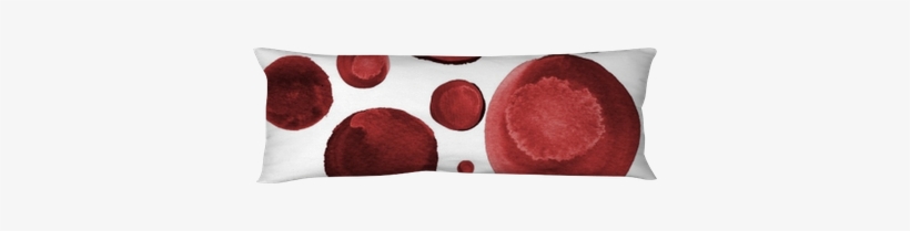 Set Of Watercolor Burgundy, Redwood, Dark Red Circles - Throw Pillow, transparent png