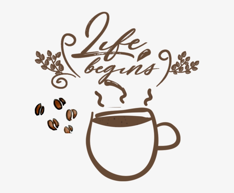 Cartoon Hand-painted Coffee Drink, Coffee, Drinks, - Coffee Leaf Ilustration Vector, transparent png