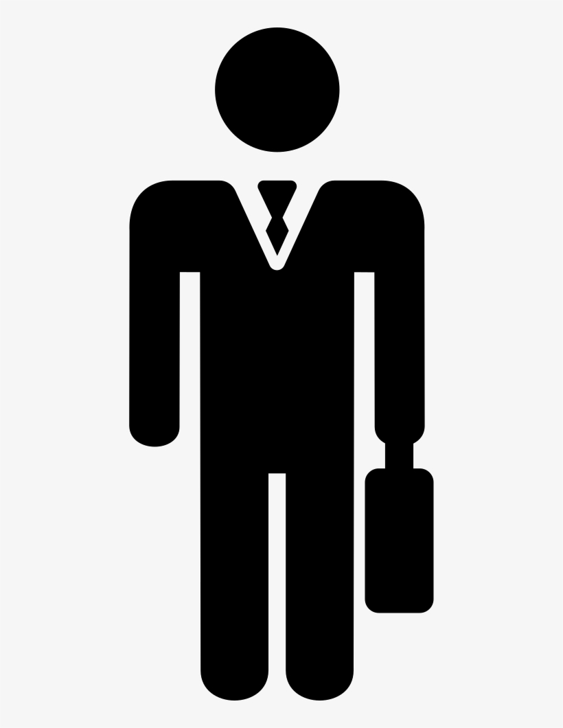 Png File Svg - Businessman Black Icon Png, transparent png