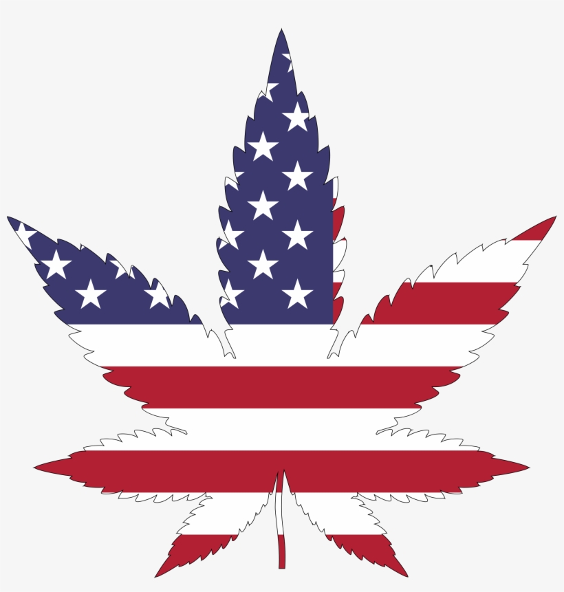 Marijuana Will Soon Be A Big Concern At The U - Marijuana Leaf American Flag, transparent png