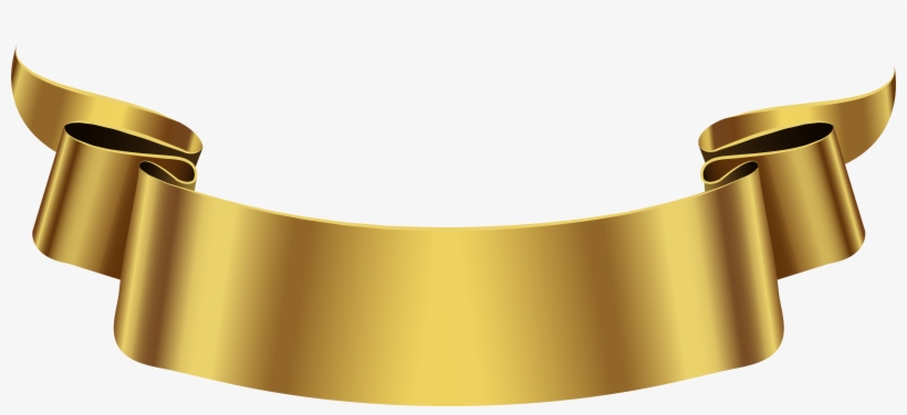 Graphic Transparent Download Collection Of Free Golde - Gold Banner Png, transparent png