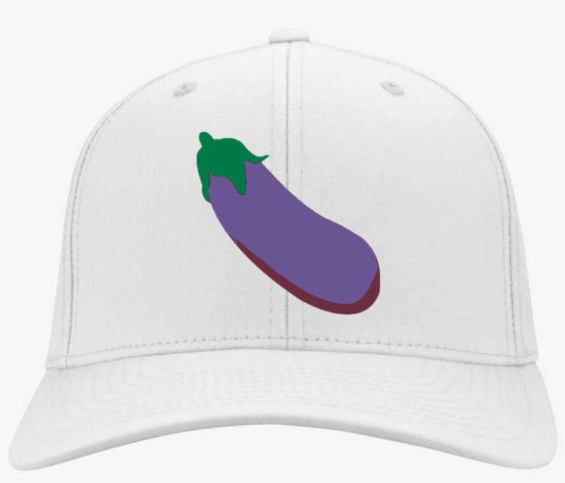 Eggplant Emoji Youth Embroidered Dri Fit Nylon Cap, transparent png