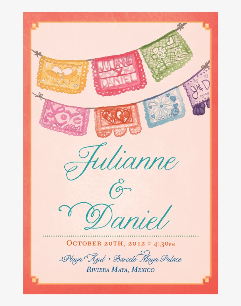 Julianne & Daniel's Wedding Program And Menu » Watercolors - Wedding, transparent png