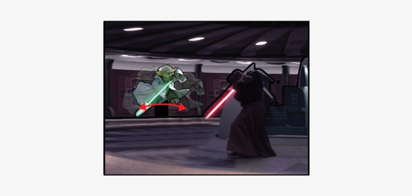 Yoda Lightsaber Battle, transparent png
